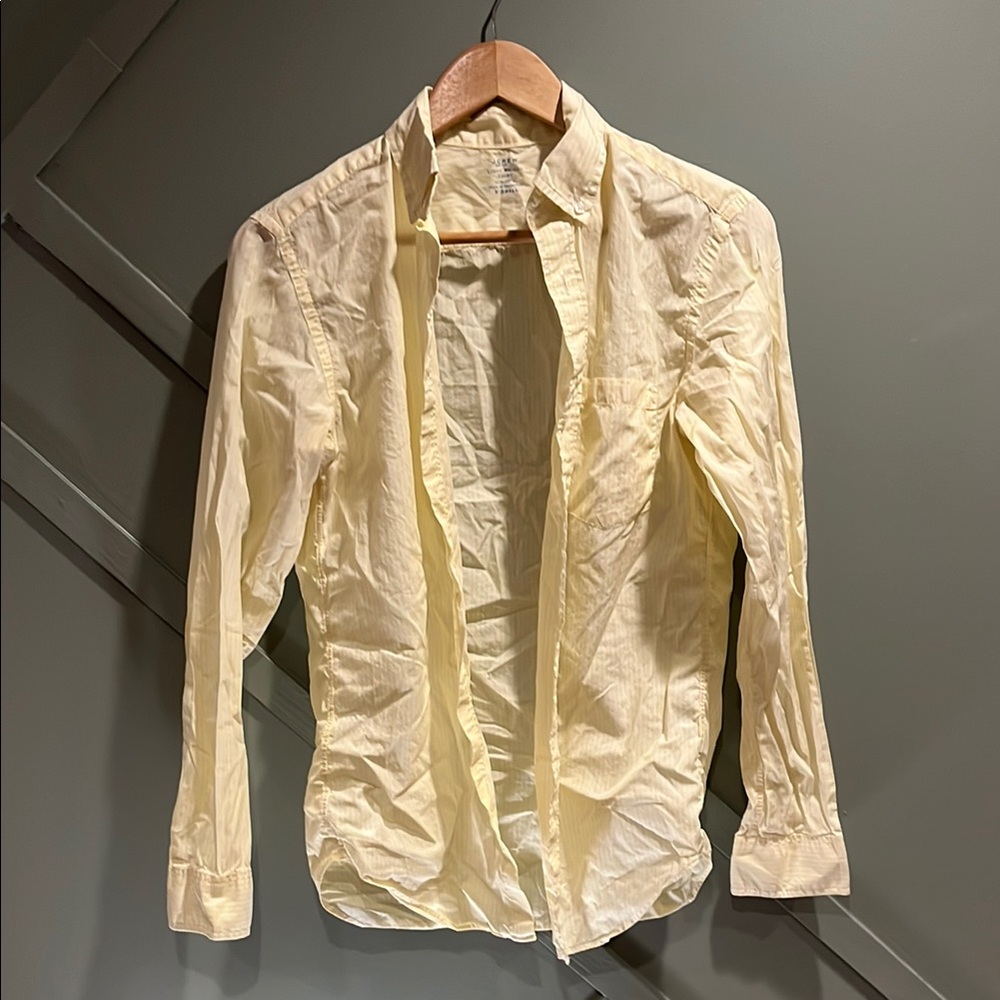 J. Crew Pale Yellow Dress Shirt